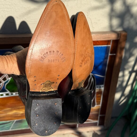 Never Worn Vintage Rancho Viejo Men's Western Cowboy Boots 7 1/2 Women's 9 - Picture 11 of 16